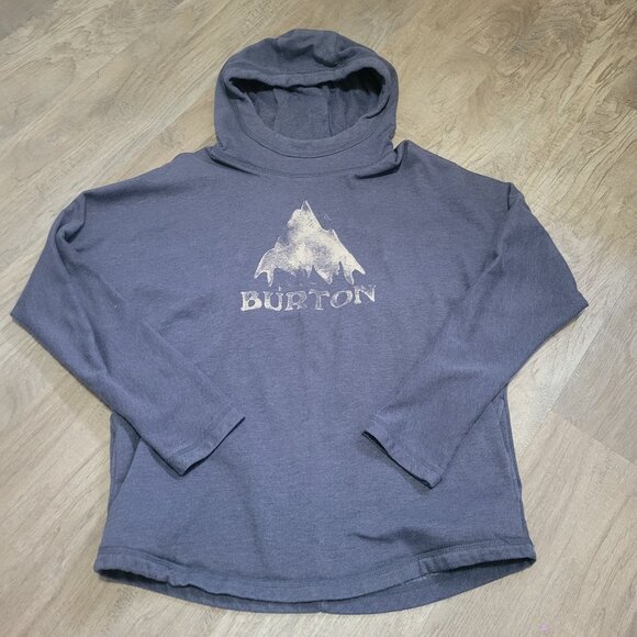 WOMENS SIZE MEDIUM BLUE AND GREY MOUNTAIN BURTON HOODIE - GUC - Picture 1 of 5